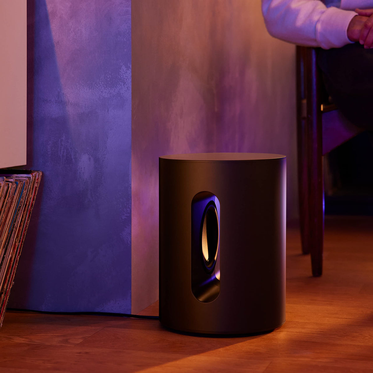 Sonos Sub Mini Compact Subwoofer, impressive bass, balanced sound, adjustable EQ, 2 Class-D amplifiers, Trueplay - Black. - SUBM1EU1BLK