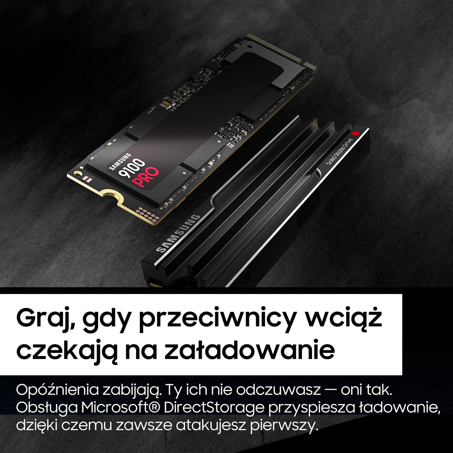 Samsung 9100 PRO Heatsink NVMe M.2 SSD, 4TB, PCIe 5.0, 14,800 MB/s Read, 13,400 MB/s Write, Internal SSD for PC and Console Gaming and Video Editing, Black, MZ-VAP4T0CW