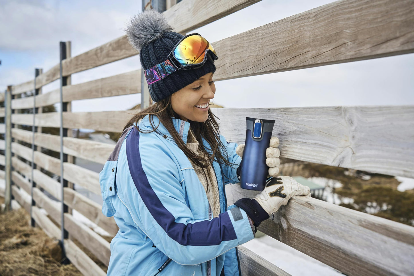 Contigo thermo mug West Loop Autoseal, stainless steel insulated mug, travel mug, coffee mug to go, leak-proof, 100% leak-proof, keeps hot for up to 5 hours/cold for 12 hours, 470 ml, BPA free, Monaco - 2095799