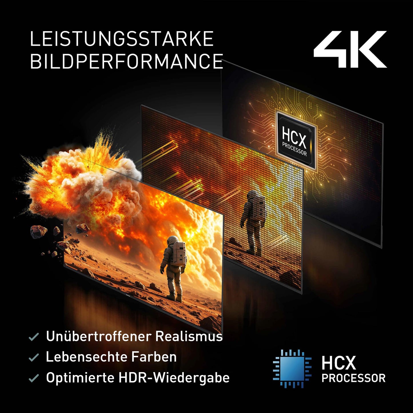 Panasonic Premium TV-55W85BEZC, 55 inch television 4K Ultra HD QLED, Fire TV