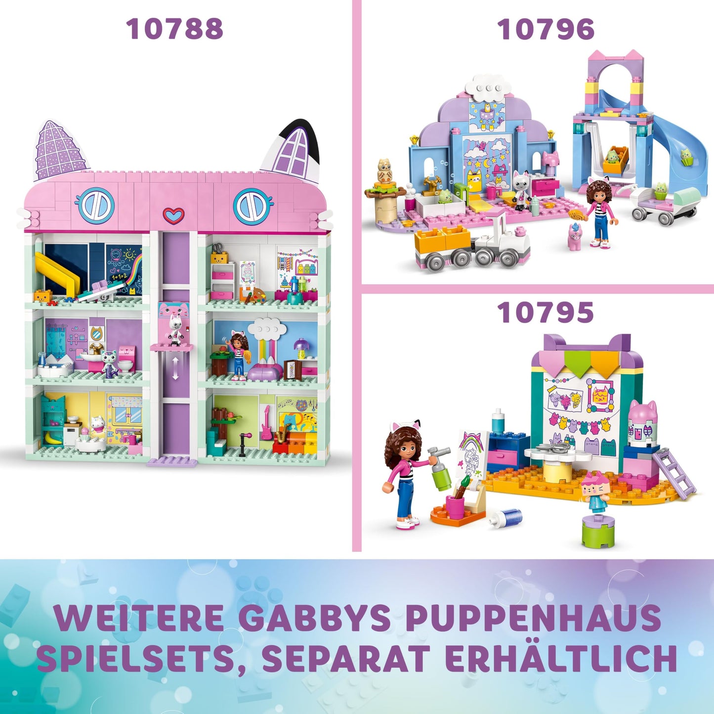 LEGO Gabby's Dollhouse Gabby's Party Room Disco Playset for Kids, DJ Entertainment Toy with Slide, Animal Figures and Accessories, Creative Role Play Gift for 4 Plus Year Old Girls & Boys 10797