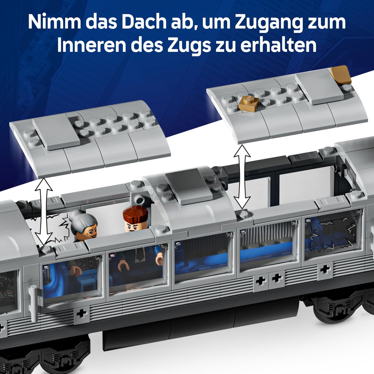 LEGO ǀ Marvel Spider-Man vs. Doc Ock: Showdown in the subway - Creative toy with superhero minifigures - Toy train model - Children's gift for boys and girls aged 9 and up - 76321
