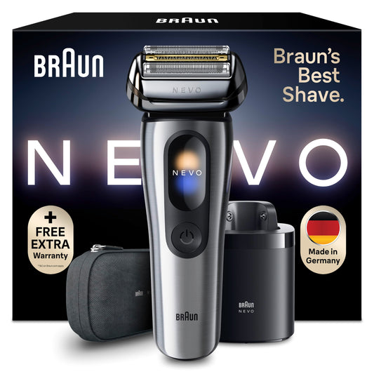 Braun NEVO Electric Shaver for Men, NEVO11005C, Silver