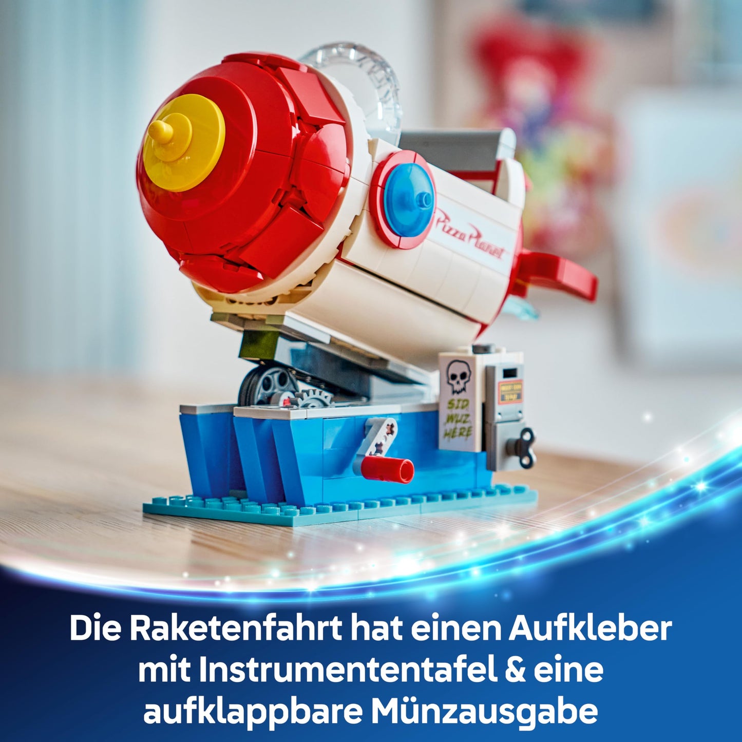 LEGO Disney and Pixar Toy Story Alien with Pizza Planet rocket ride - spaceship toy with alien figure as DIY decoration - gift for boys and girls aged 9 and up and Toy Story fans - 43307