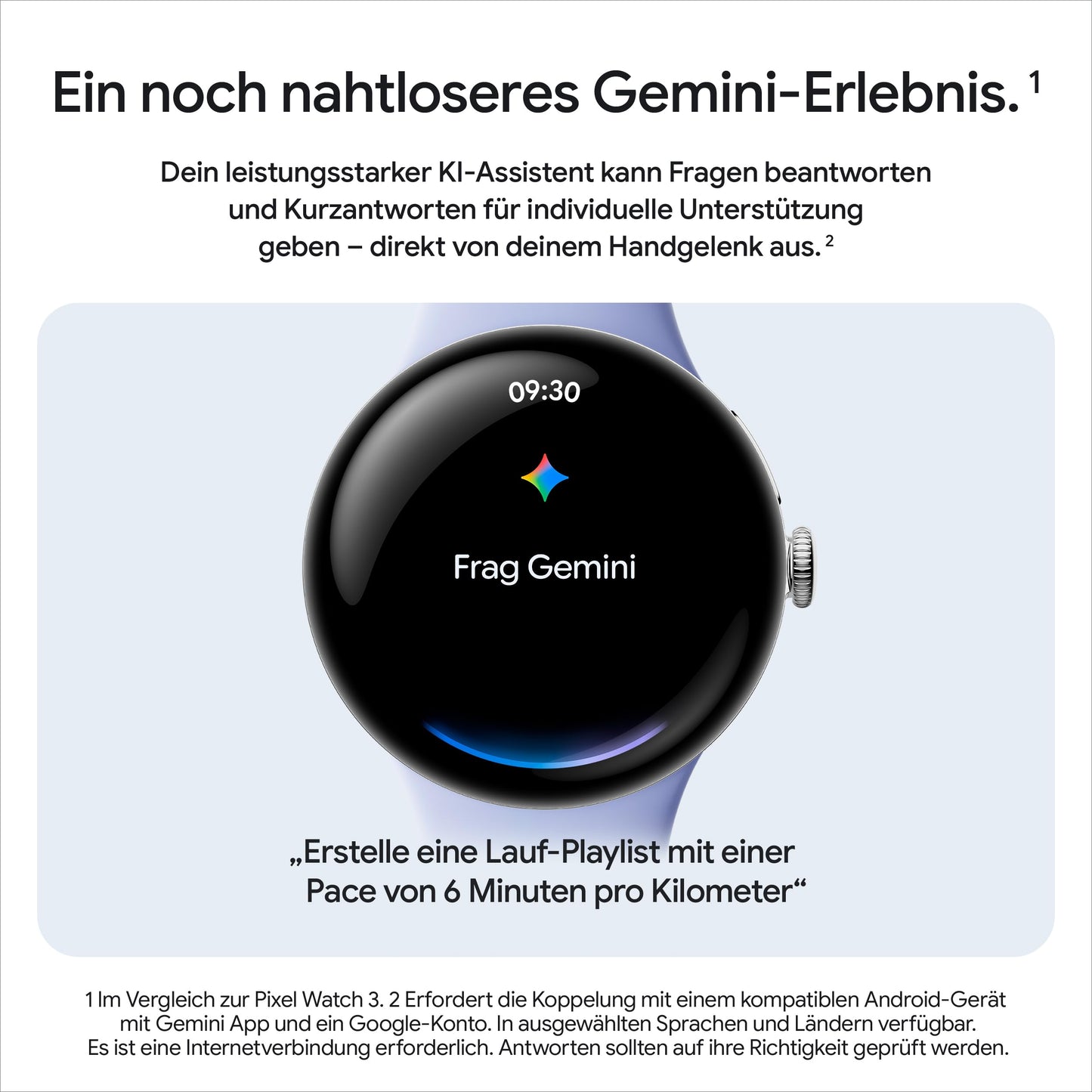 Google Pixel Watch 4 (41mm) - Curved Android smartwatch with fitness tracking and Gemini support - Polished Silver aluminum body - Porcelain sports band - LTE - B0FJFVP5NB
