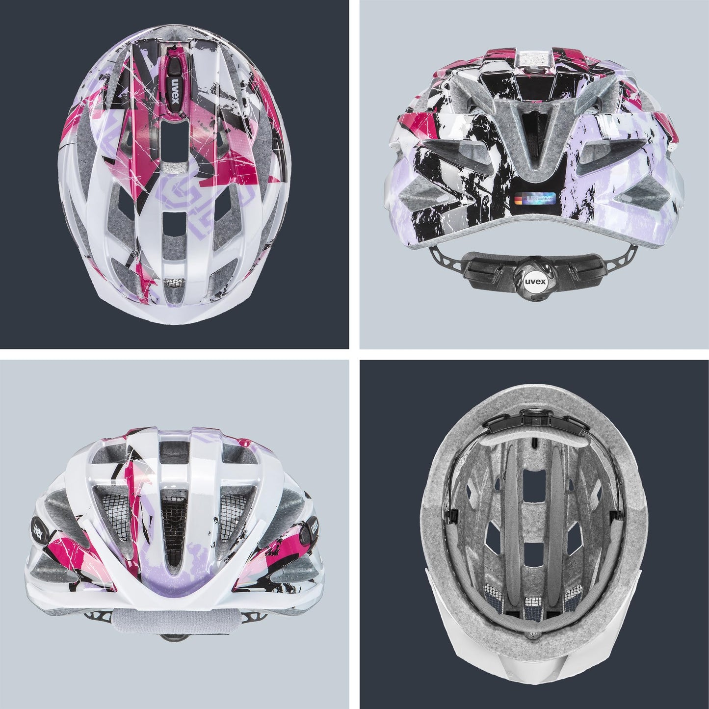 uvex air Wing - Lightweight all-round helmet for men and women - individual size adjustment - white-pink - 56-60 cm - S4144260117