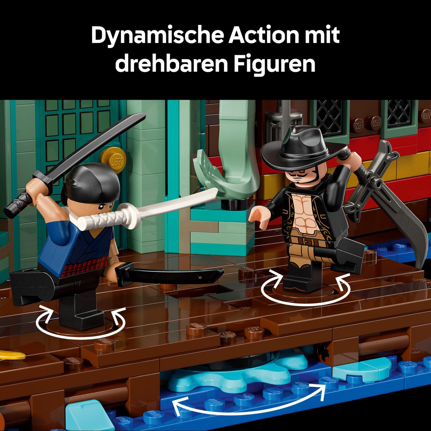 LEGO ONE PIECE - Baratié, the floating restaurant - building set for adults - model building with detailed interior and 10 minifigures including Luffy, Nami & Sanji - anime gift for fans - 75640