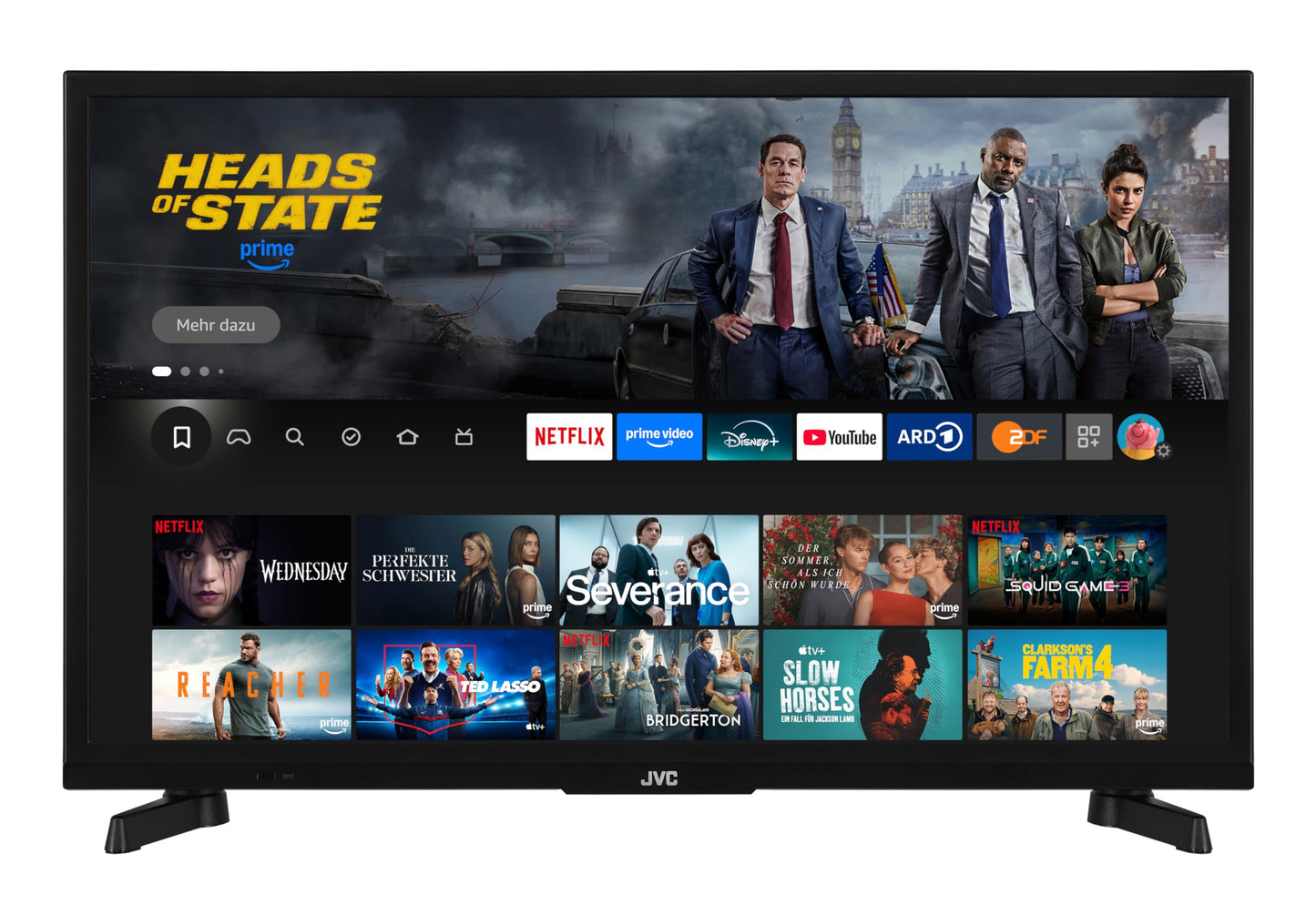 JVC TV 24 inch Fire TV HD-Ready Smart TV HDR TV with Alexa voice control and