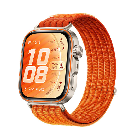 HUAWEI Watch FIT 5 Pro Smartwatch, GPS, fitness tracker with ECG & sleep tracker, 1.92" display, NFC payment, sports watch with sports analysis, up to 10 days battery, 5 ATM, for iOS & Android, orange - Niki-B29W