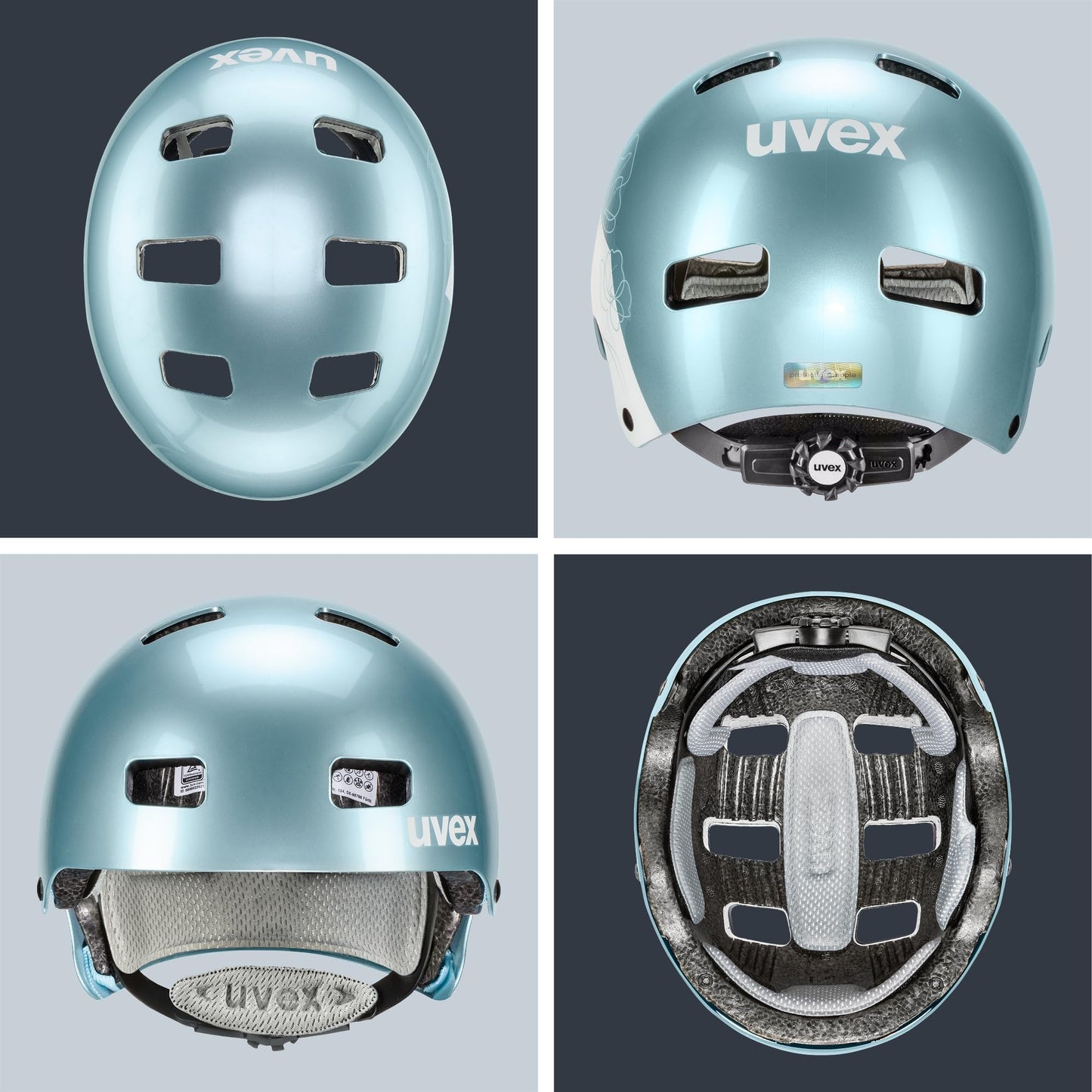 uvex Kid 3 - robust bicycle helmet for children - individual size adjustment - optimized ventilation - cloud white - 55-58 cm - S4148193717