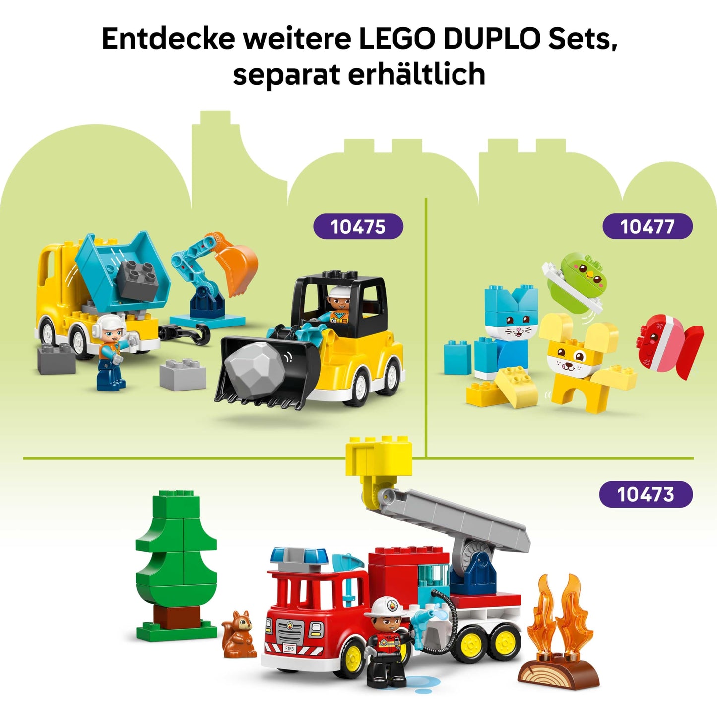 LEGO DUPLO Creative Vehicles - Educational Sorting Toys for Toddlers - Cars and Trucks - Fine Motor Skills Playset - Gift for Babies, Boys and Girls Ages 1+ - 10474