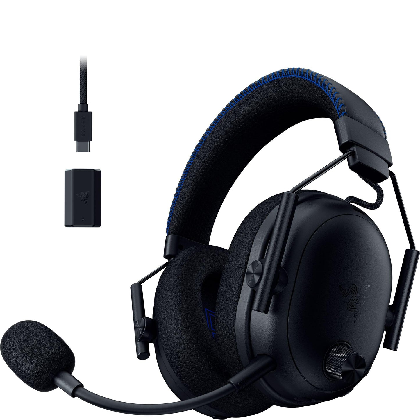 Razer BlackShark V3 Pro for PlayStation - Wireless E-Sports Headset with Active Noise Cancellation (ANC) - TriForce 50mm Driver - HyperSpeed 2.4 GHz - THX Spatial Audio - PS5/PC | Black - RZ04-05400500-R3G1