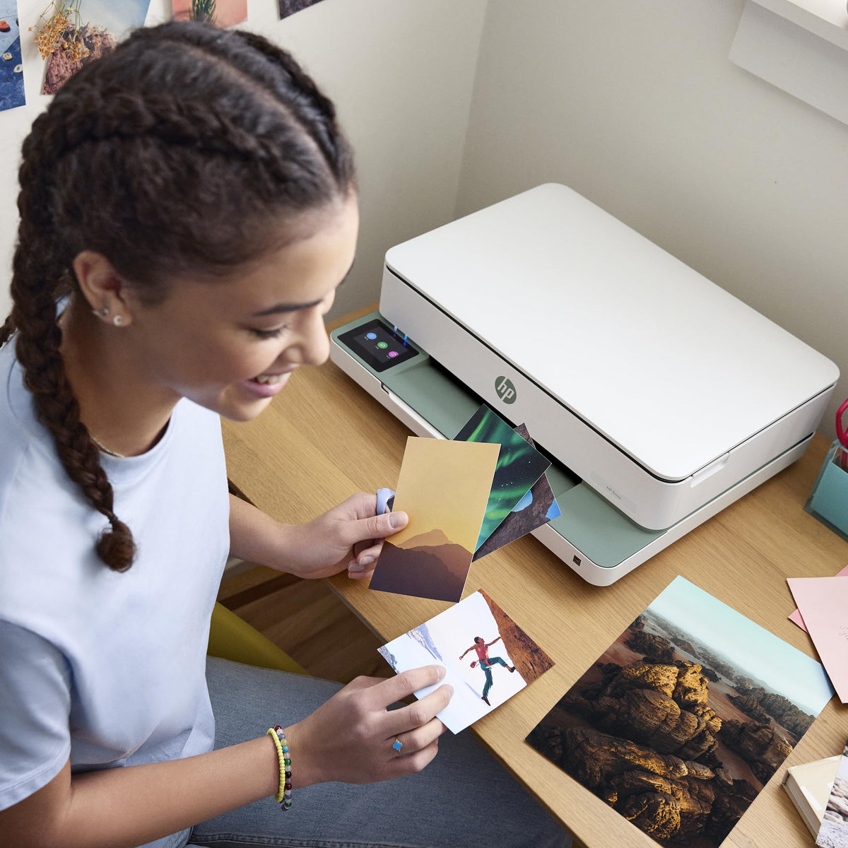 HP Envy 6120, multifunction printer, 3 months of free printing with Instant Ink included, printing, copying, scanning, mobile faxing, Wi-Fi, double-sided printing - C2WS0B#629