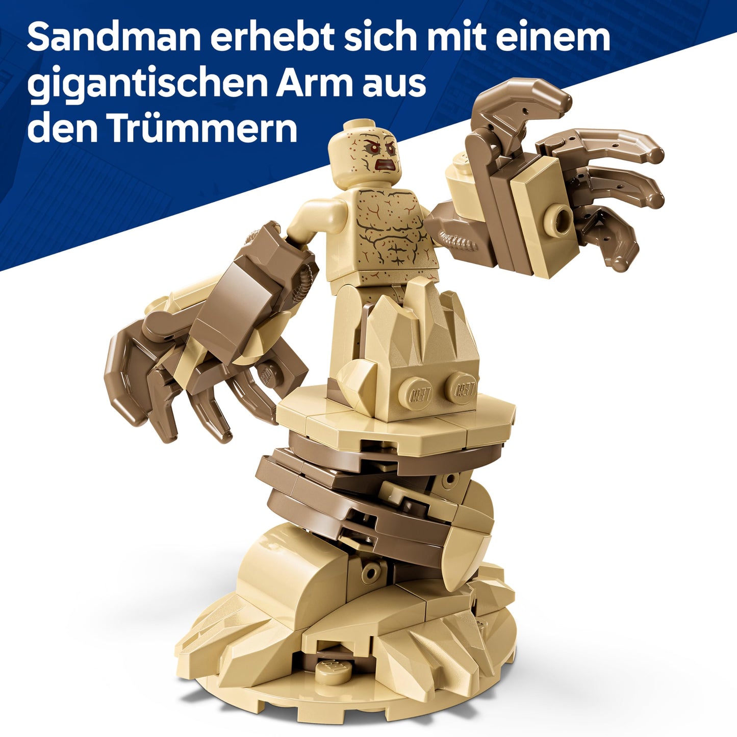 LEGO | Marvel Big Showdown: Spider-Man vs. Sandman - Spiderman toy with 3 minifigures - Spider Man, Venom and Sandma - children's gift for boys aged 9 and up, girls and fans - 76334