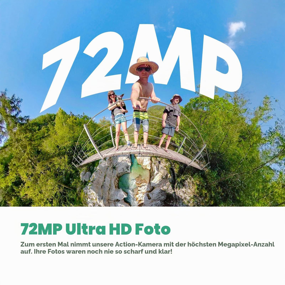 AKASO 360° Action Cam - 5.7K 72MP 360 Degree Action Camera with 256GB Memory Card, Dual 1/2" 48MP Sensors, 2.29'' Touchscreen, Invisible Selfie Stick Effect, 360° Horizon Lock, and AI Tracking - SYQJ0001-BA-BZ-U3C