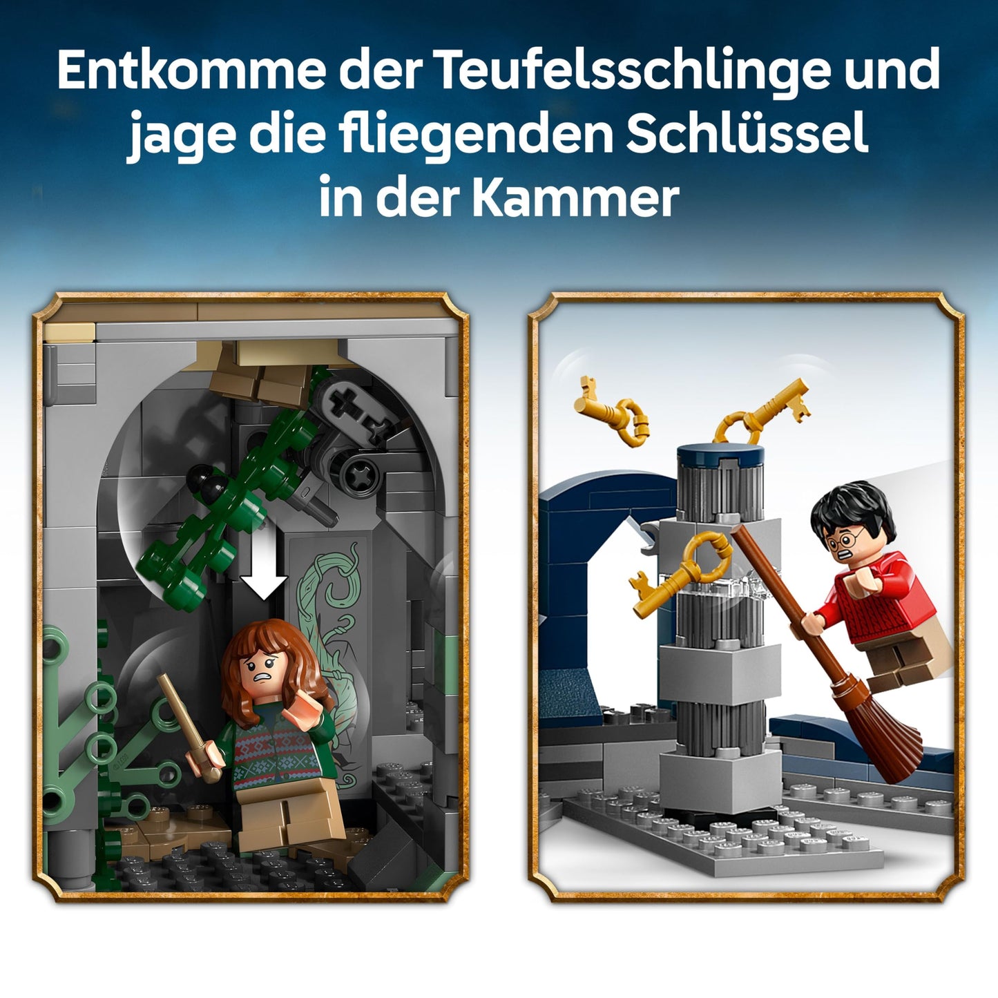 LEGO Harry Potter Hogwarts Castle: The Main Tower - Toy with Flying Key, Magic Chess Room, 12 Minifigures - Gift for Boys, Girls & Adult Fans from 10 Years - 76454