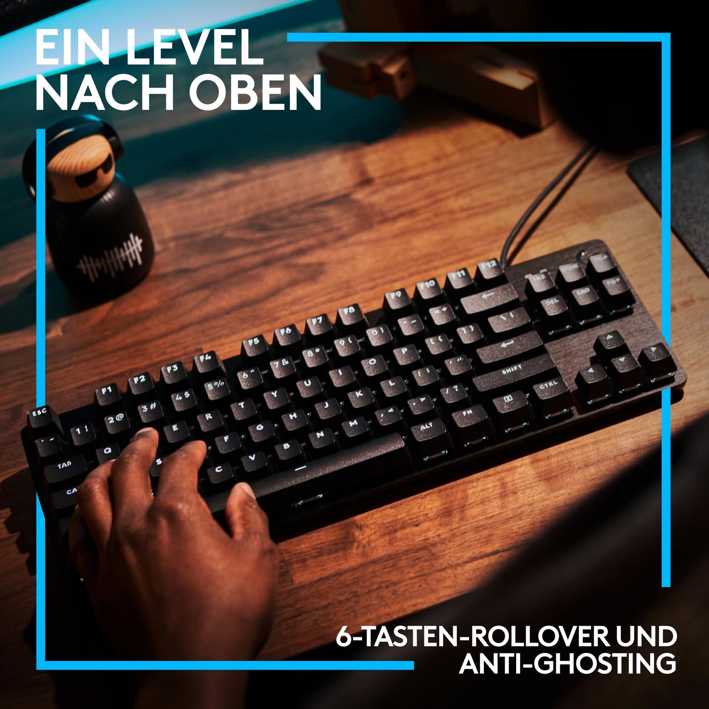 Logitech G305 LIGHTSPEED wireless gaming mouse and G413 TKL SE mechanical gaming keyboard - mouse with HERO sensor and compact keyboard - PC/Mac - Black - 910-005282