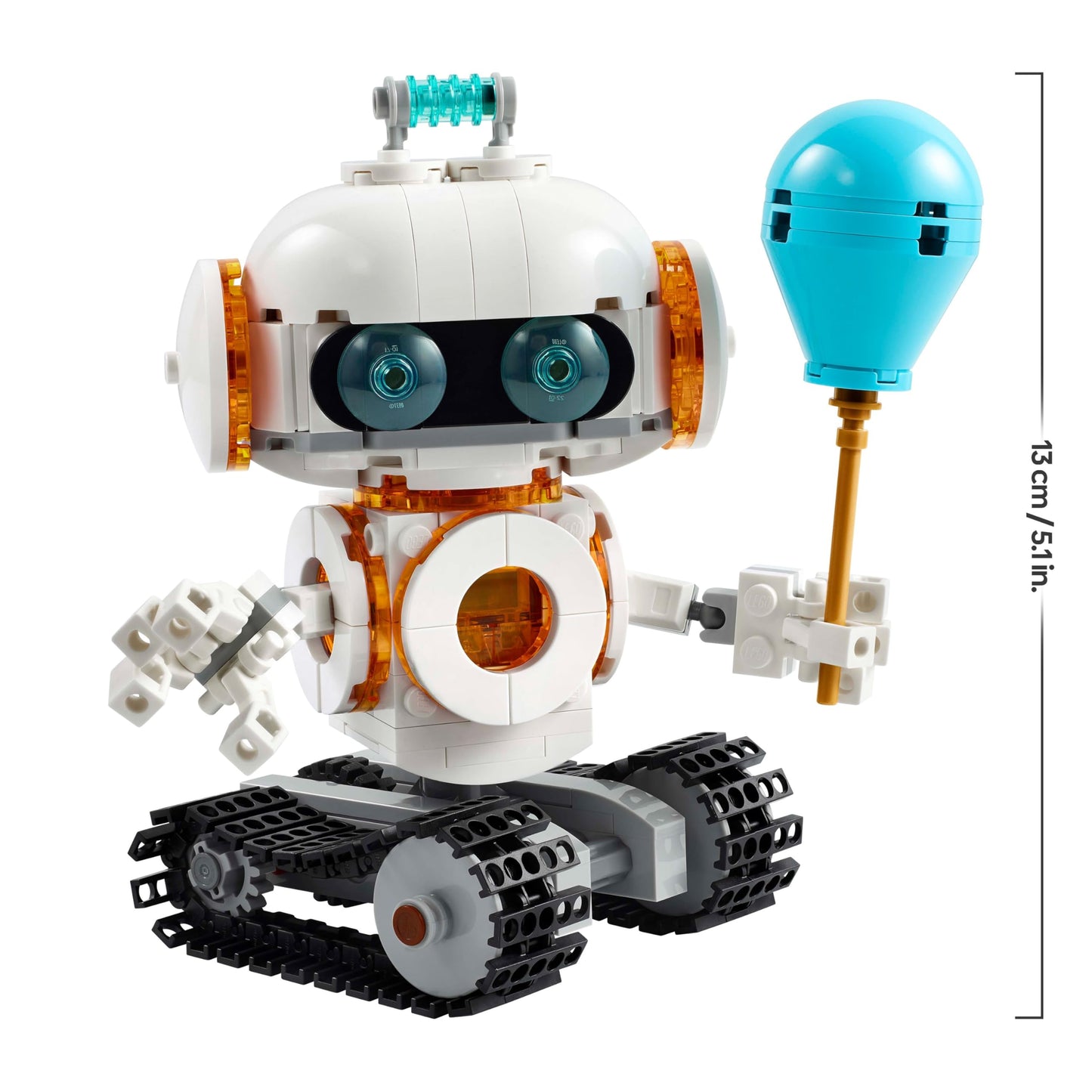 LEGO Creator 3in1 space robot - toy convertible into dog figure or rocket model - building set for children - space travel gift idea for boys and girls aged 8 and over 31164