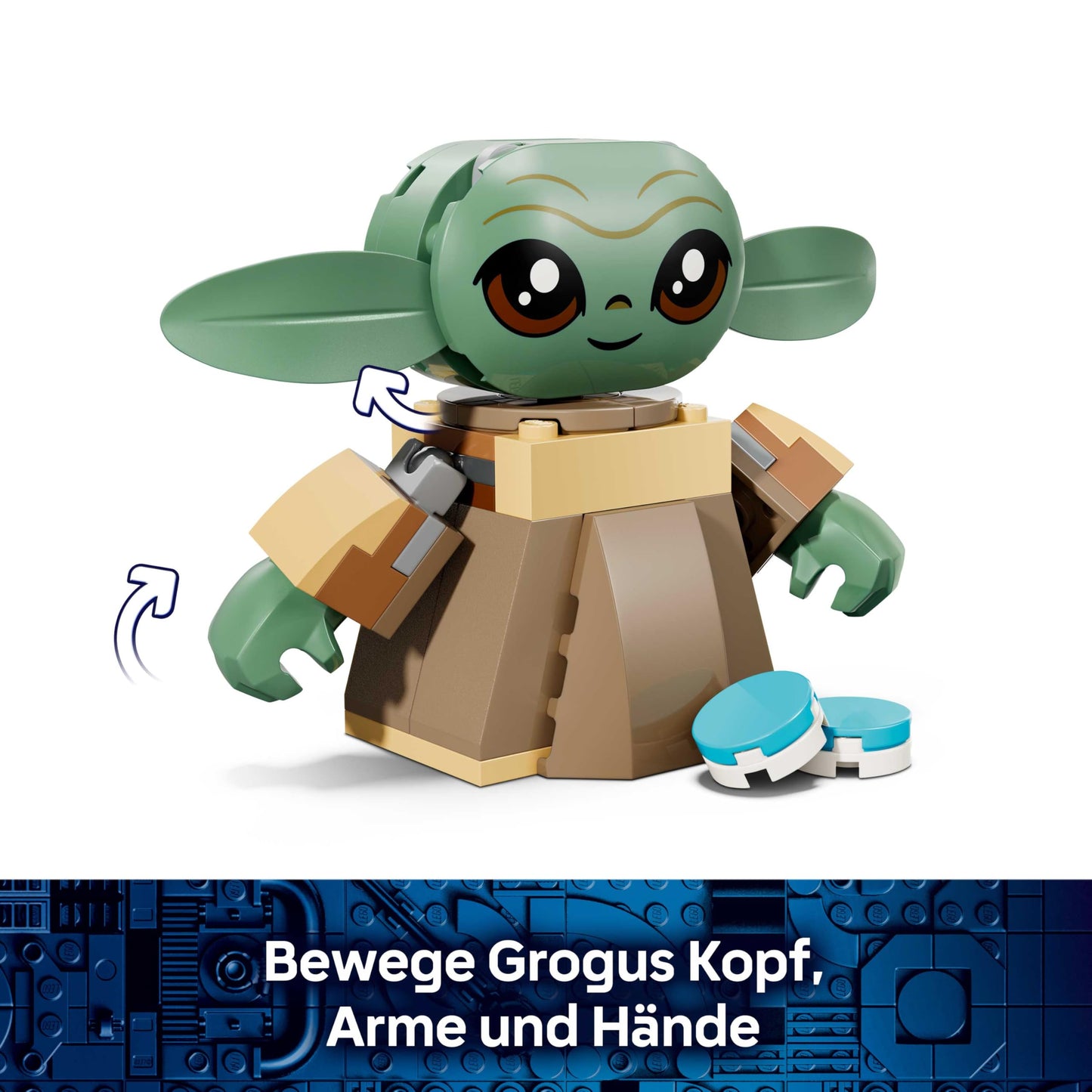 LEGO Star Wars 75443 Grogu's Home - toy with Grogu figure & Sorgan frog as well as catapult & blue macaroons - gift for boys & girls aged 4 and up and fans of The Mandalorian