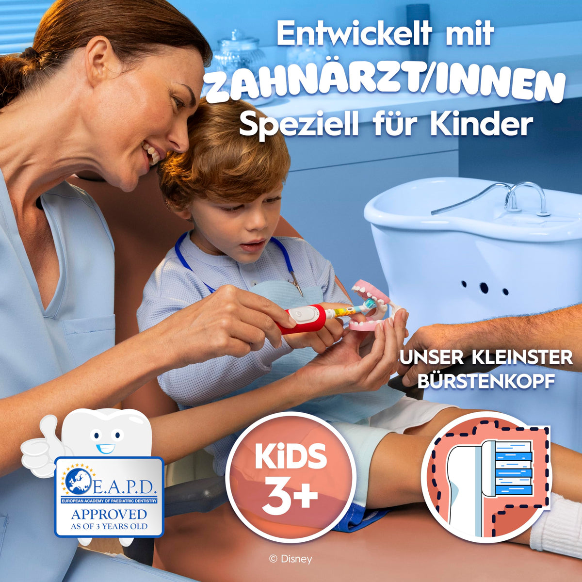 Oral-B perii de schimb Pro Kids 3+ Disney Regele Leu, Alb, 8 bucăți - 8006530035835