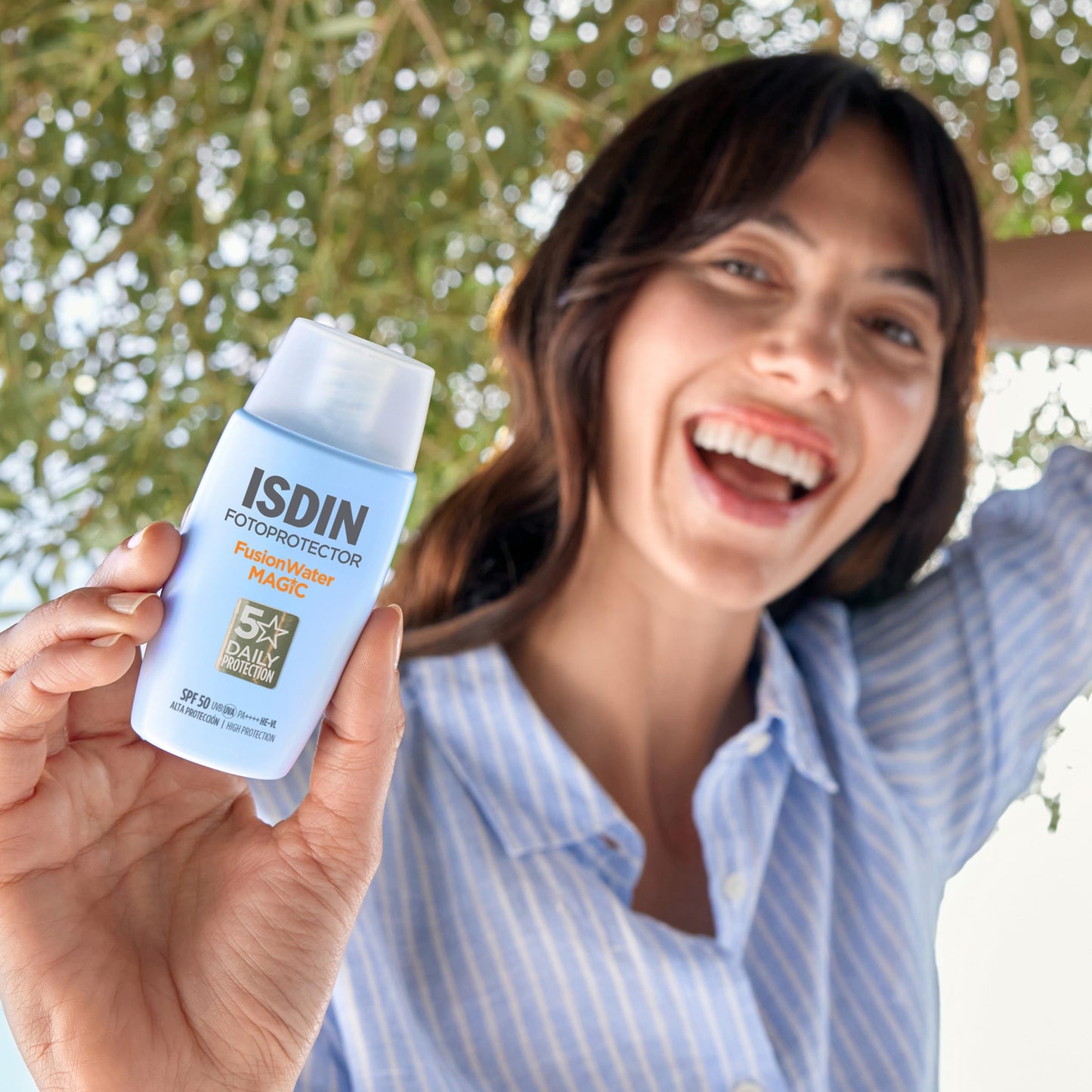 ISDIN Fusion Water Magic SPF 50 Sun Cream Face - Daily Sun Protection & Moisture - Ultralight, Instantly Absorbed, 50ml - 8470001748577