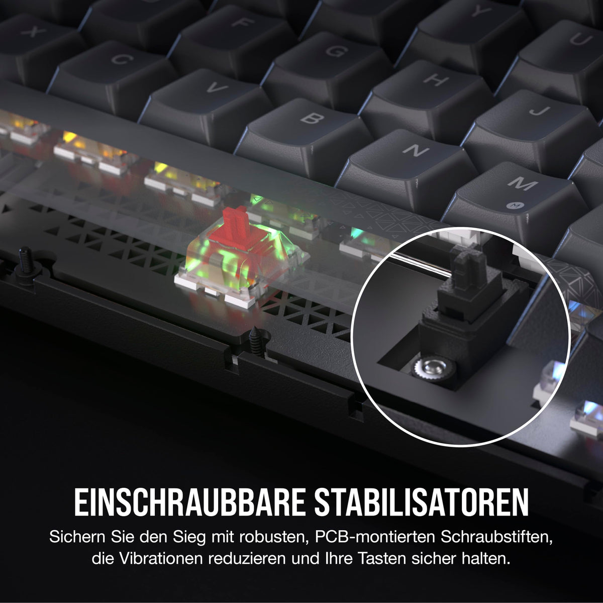 CORSAIR K65 Plus Wireless 75% RGB tastatur mecanică de gaming - CH-91D401L-DE