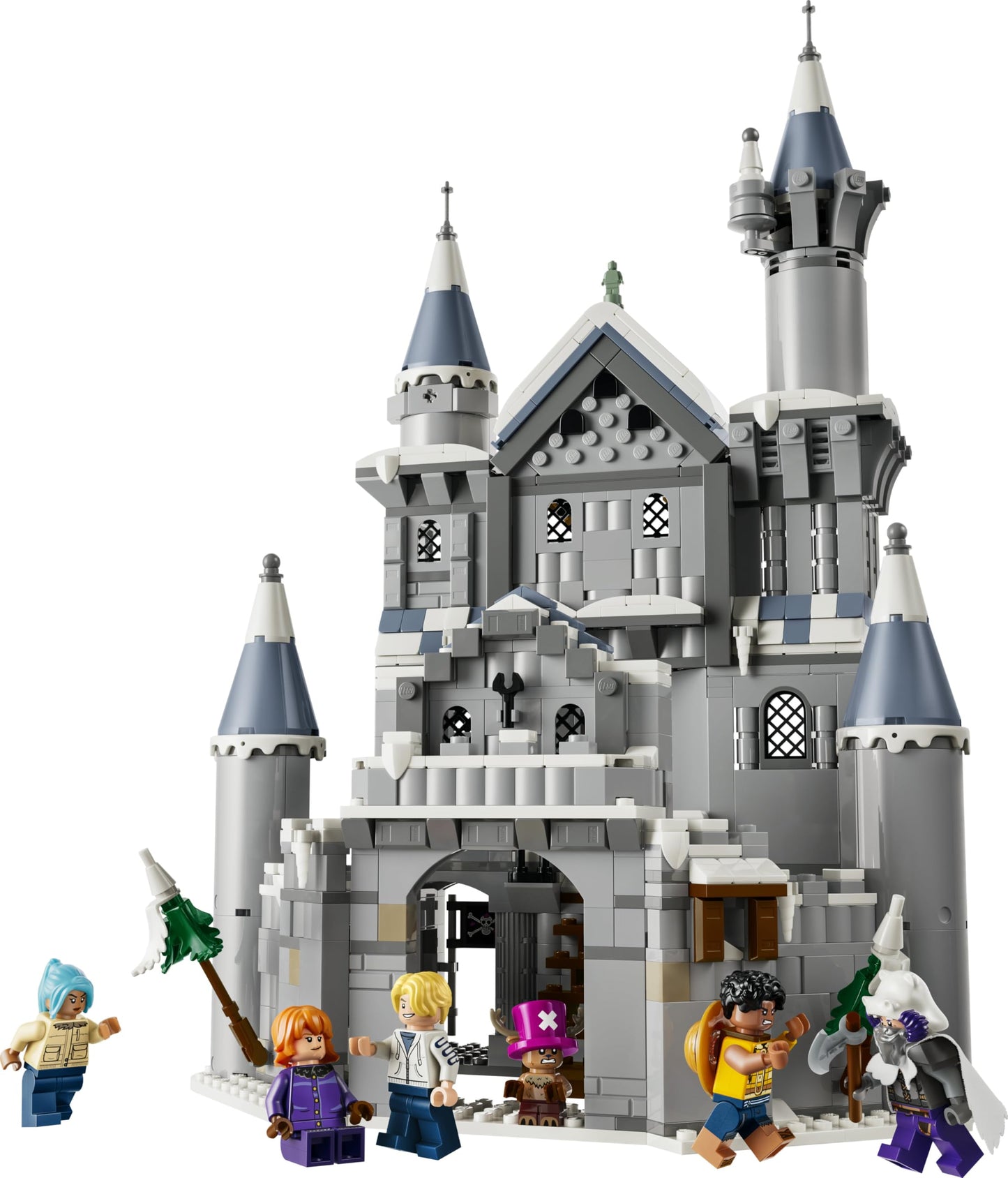 LEGO ONE PIECE Duel in Drumm Castle - model building with 6 minifigures including Luffy, Nami and Chopper - children's room decoration and gift for boys, girls and fans aged 9 and over - 75645
