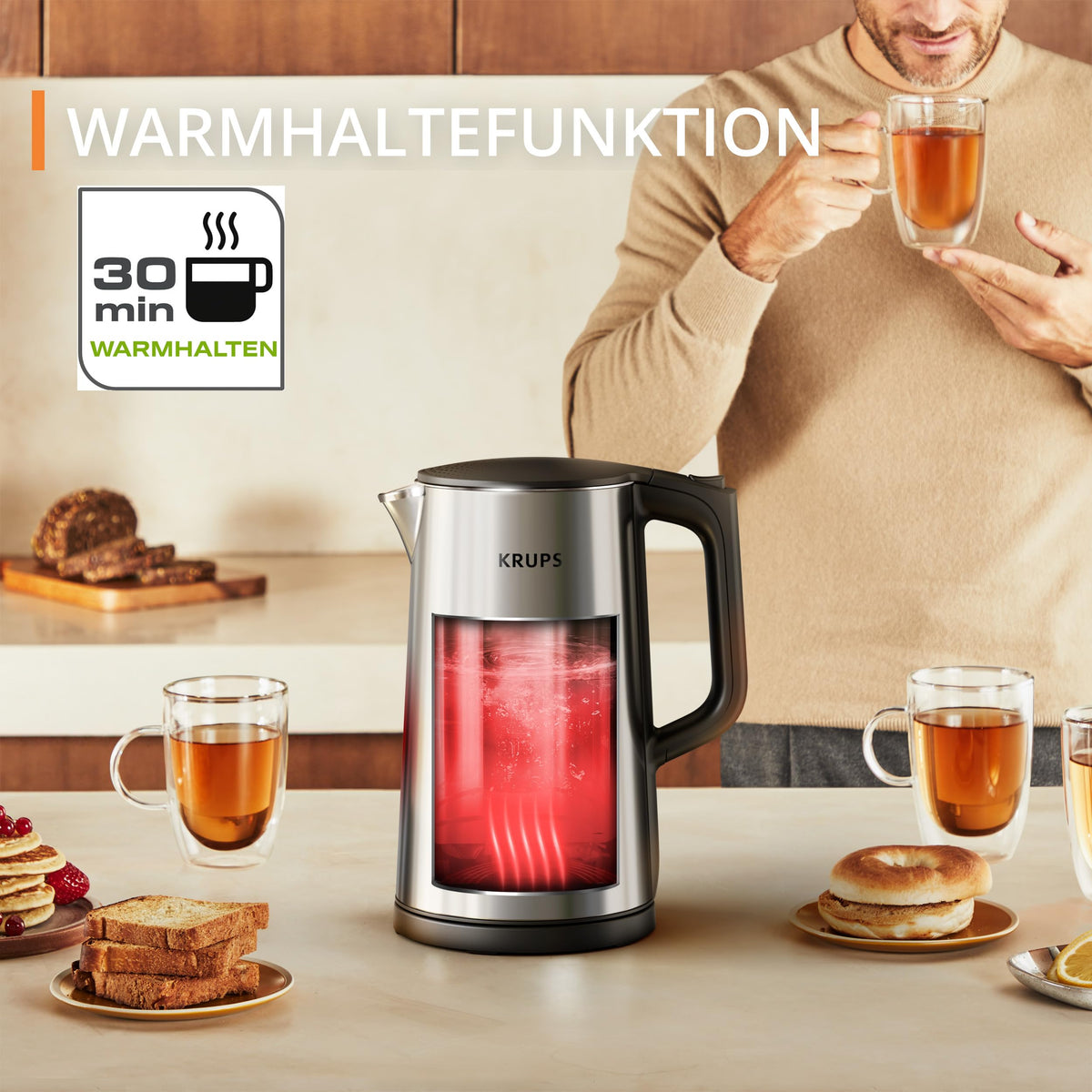 Krups Selection Kettle, 1.7 Liter Capacity up to 6 Cups - BW871DF0