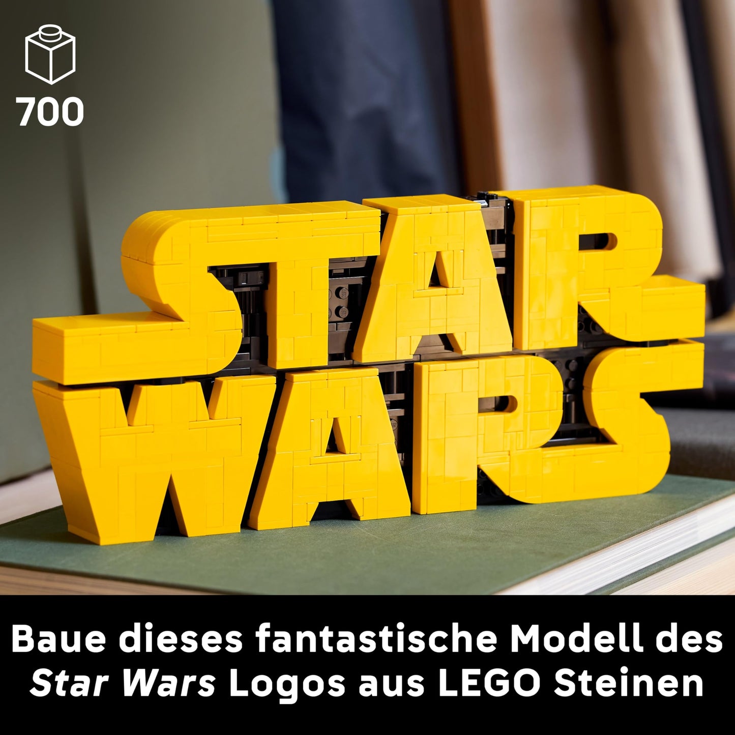 LEGO Star Wars 75407 Star Wars Logo Bricks - Collectible Building Set for Adults - Pop Culture Model - Office Display - Gift Idea for Adults and Teens Fans