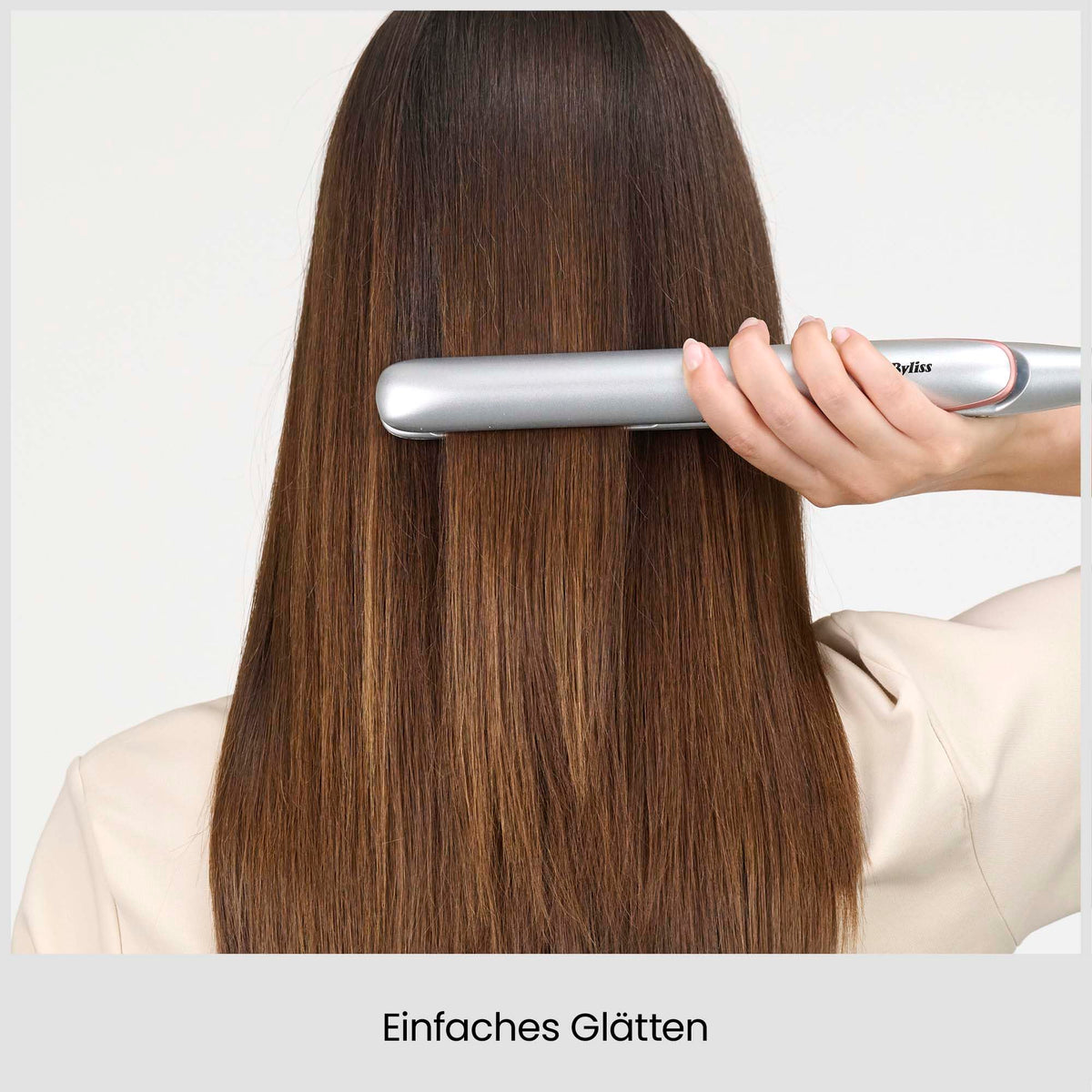 BaByliss Cosmos Straightener – Ceramic Glide Technology, 3 Temperature Settings 180–235°C, Worldwide Use, Silver, ST260E