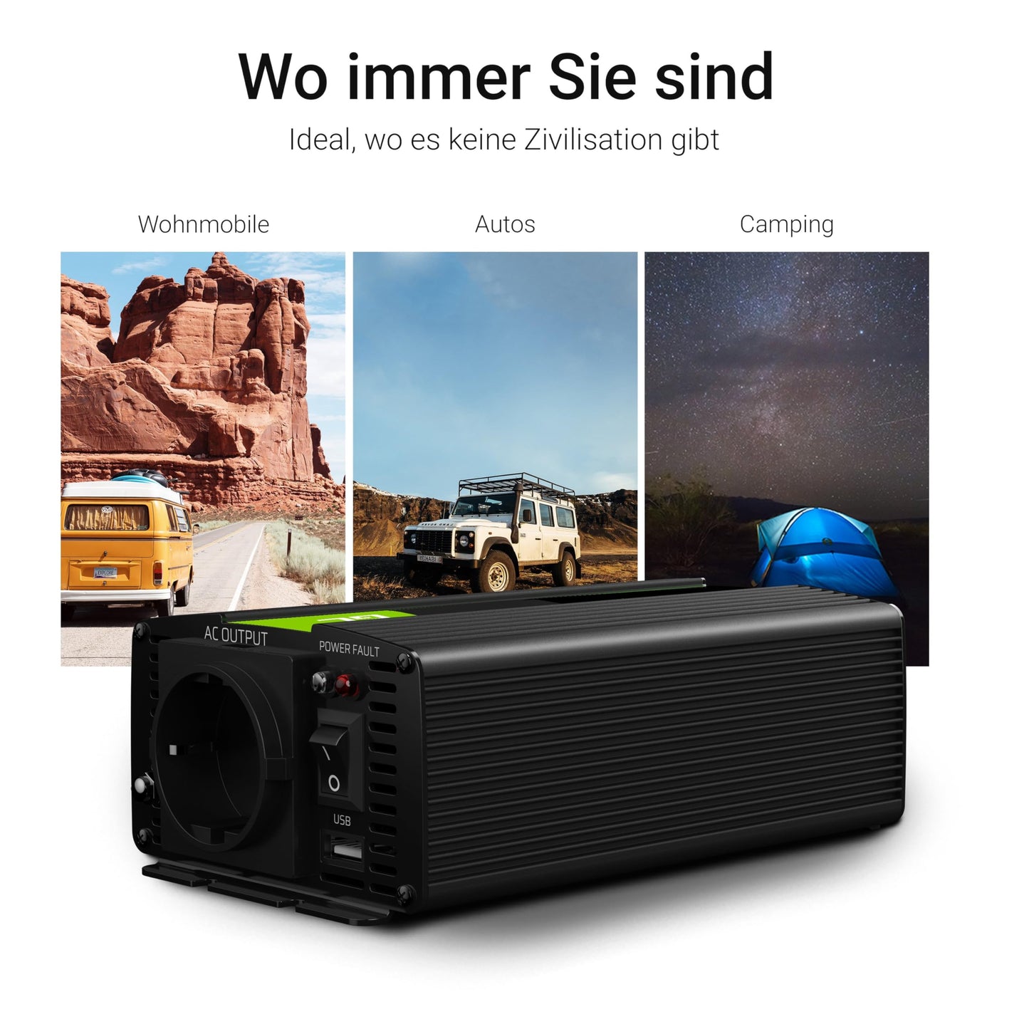 Green Cell 300W/600W DC 12V to AC 230V Pure Sine Wave Voltage Converter UPS UPS Inverter Current Converter Power Bypass Solar Inverter DC AC for supplying pumps in central heating ovens