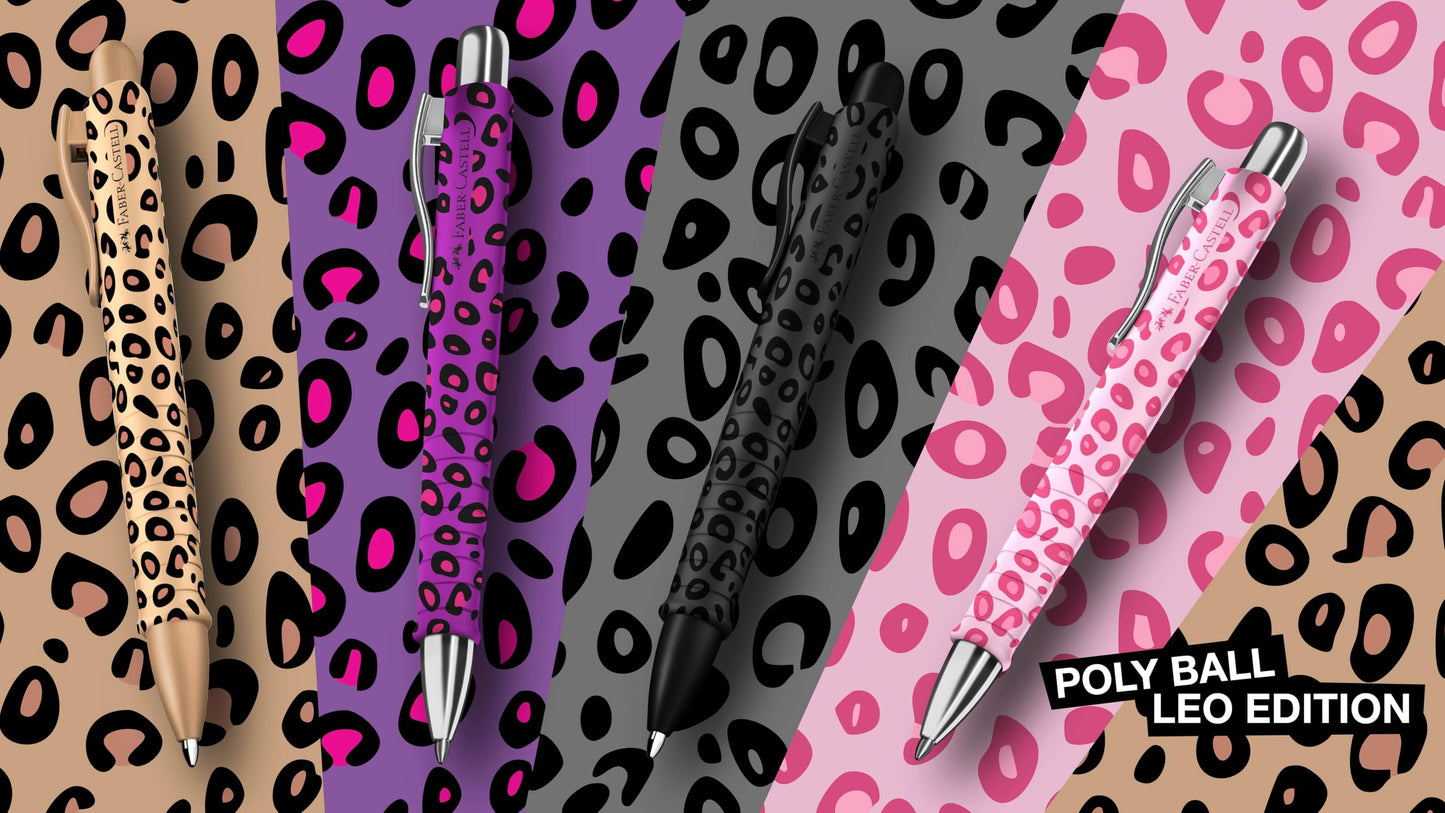 Faber-Castell - Poly Ball Leo Sugarspots ballpoint pen, 5 pieces - 205288