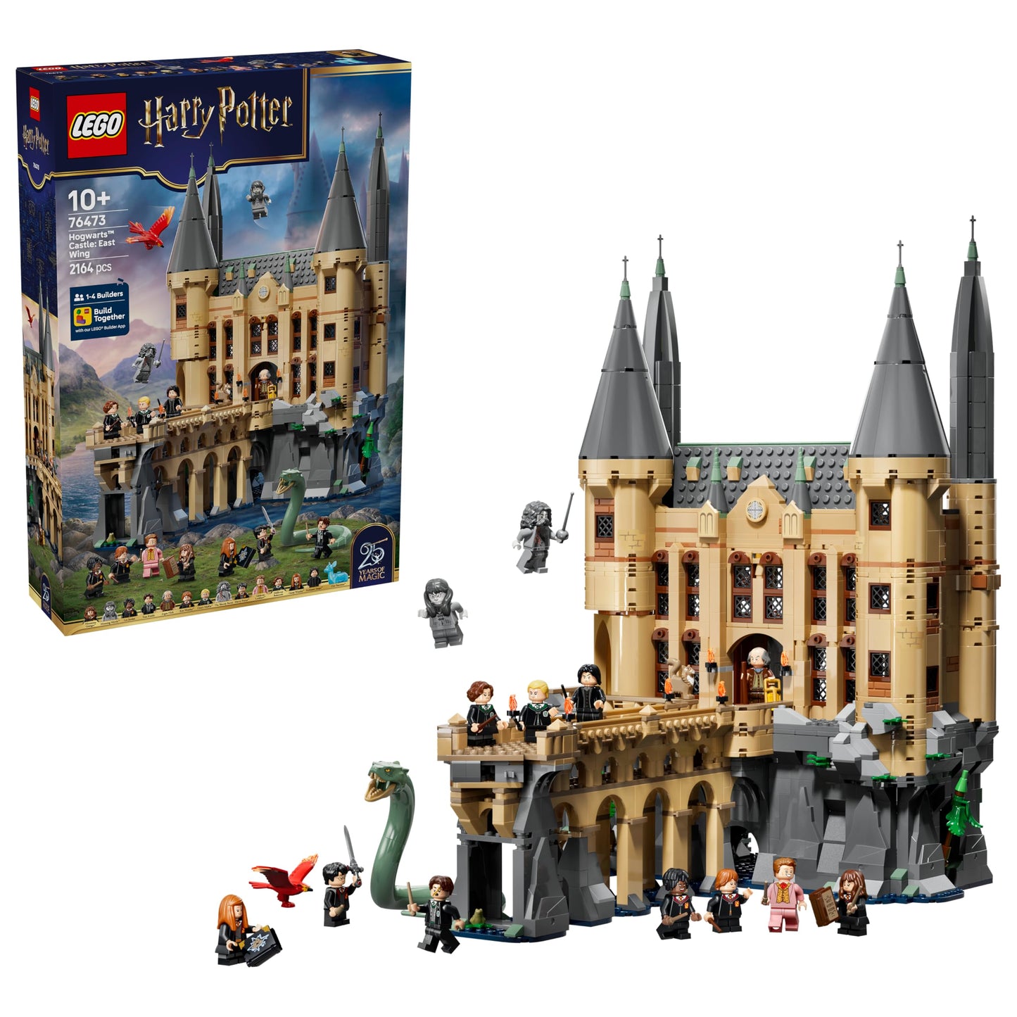 LEGO Harry Potter Hogwarts Castle: East Wing Toy - Miniature Model Kit with 13 Minifigures & Collectable Patronus - DIY Decoration - Gift Idea for Girls, Boys & Fans Ages 10 and Up - 76473
