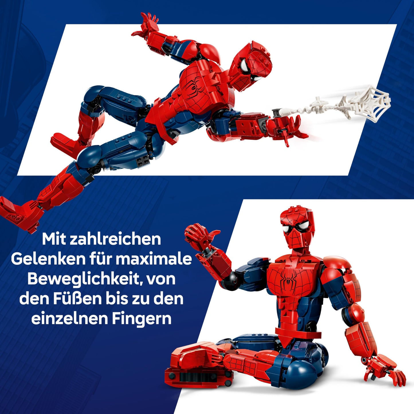 LEGO | Marvel Spider-Man figure - superhero toy including minifigure to collect - DIY decoration - gift for boys aged 12 and over and young film fans - 76346