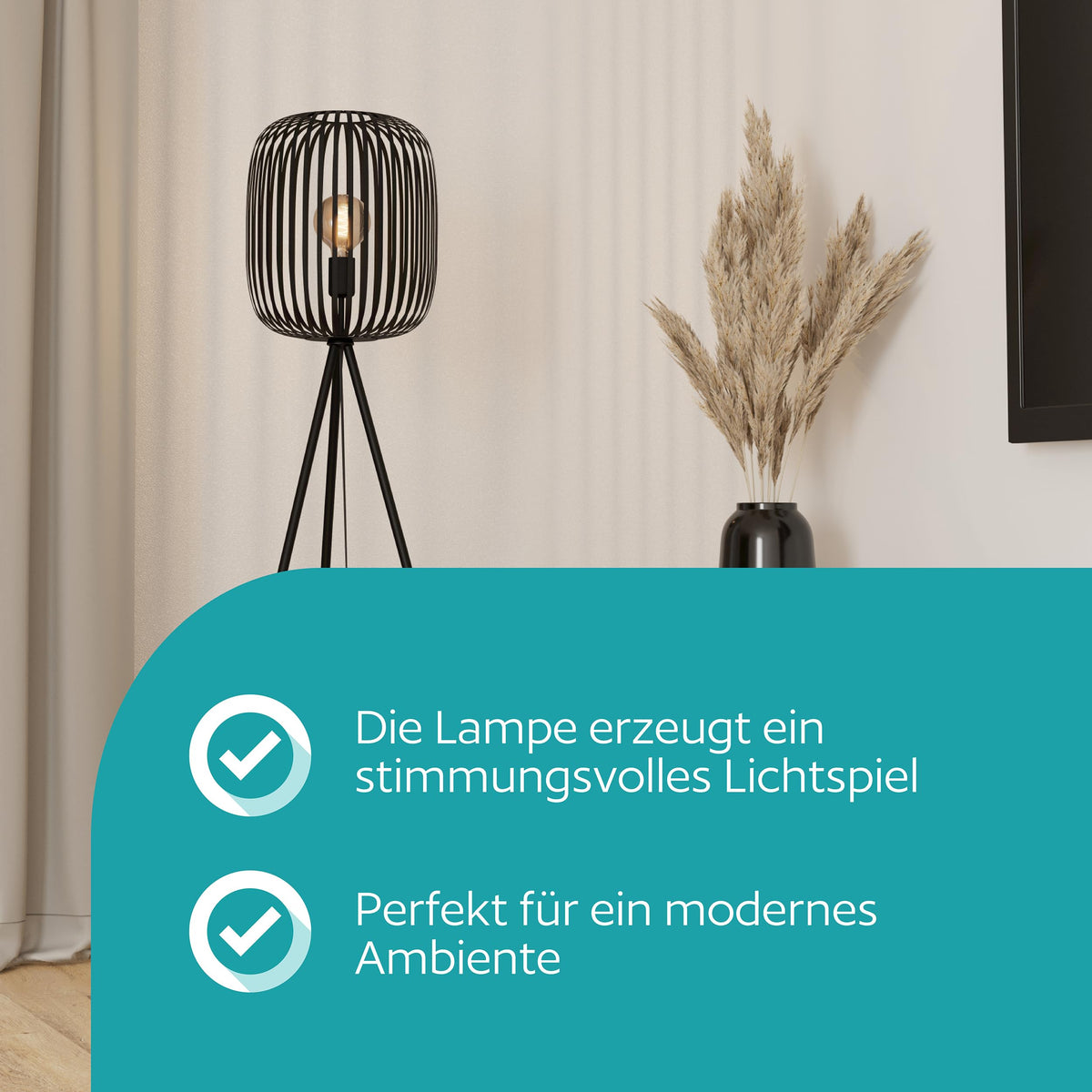 EGLO Floor Lamp Romazzina Living Room - 900522