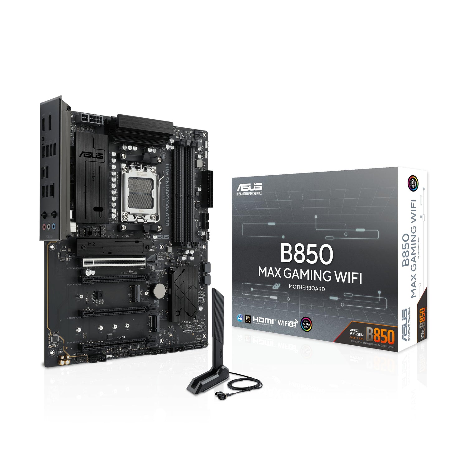 ASUS B850 MAX Gaming WiFi AMD B850 ATX motherboard - 90MB1PR0-M0EAY0