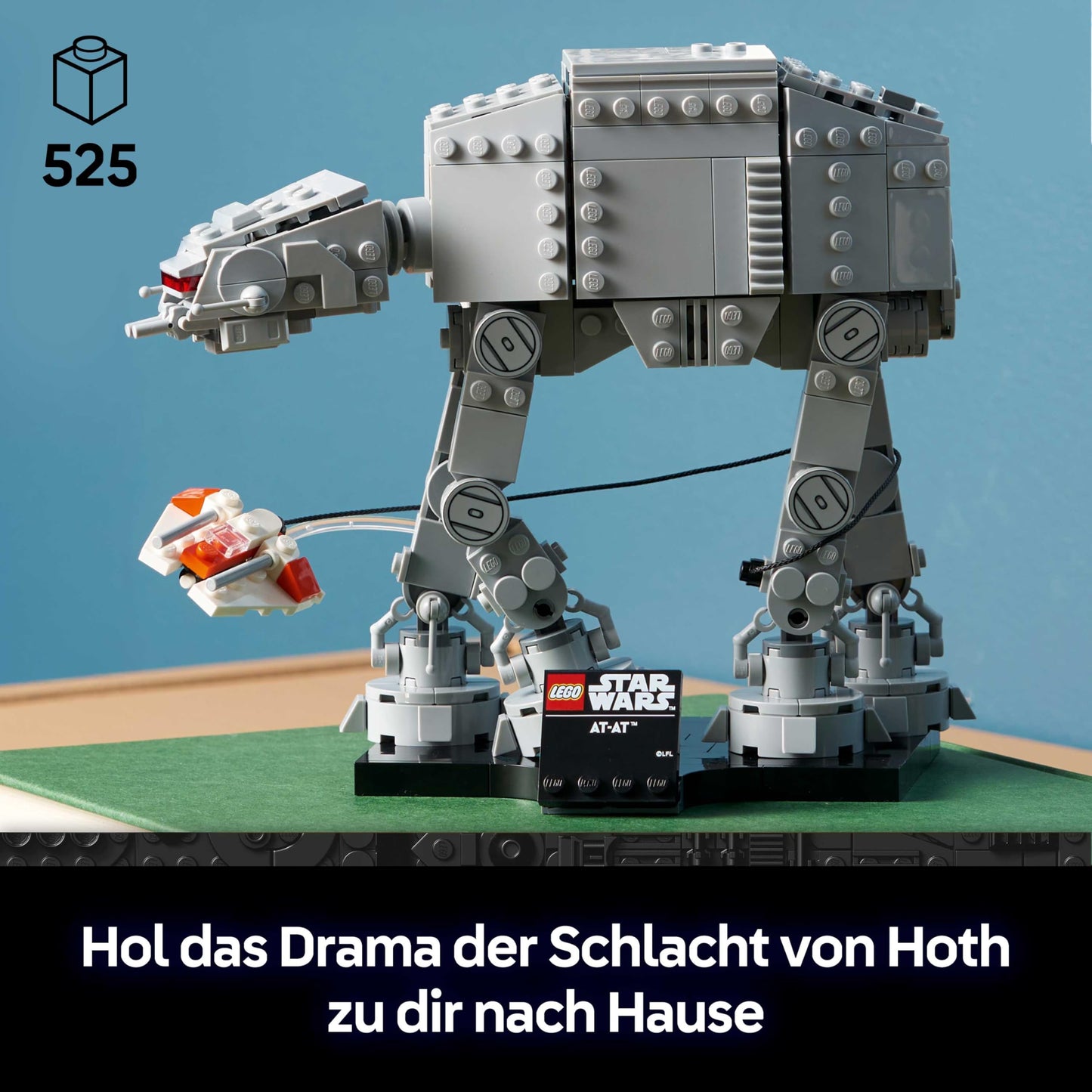 LEGO Star Wars 75440 AT-AT - model building set for adults - with snowspeeder, stand & name plate - DIY decoration for the shelf - gift for fans of The Empire Strikes Back