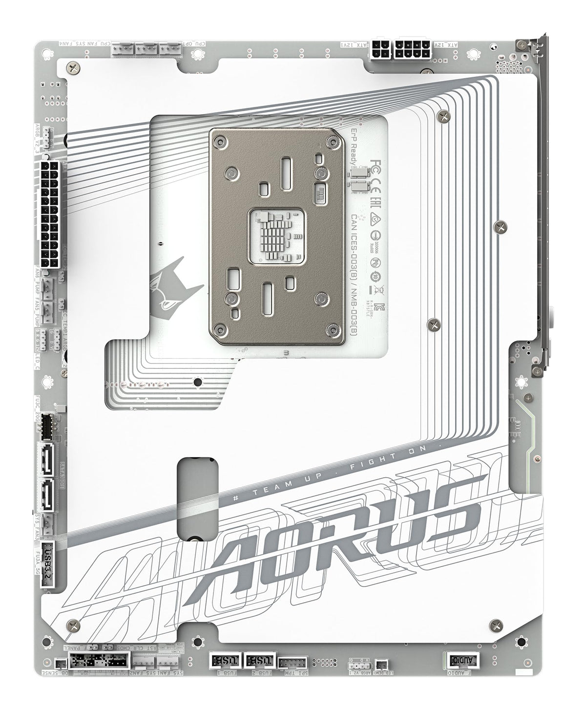GIGABYTE X870 AORUS Stealth Ice Mainboard – Supports AMD Ryzen 9000 CPUs, digital 16+2+2 phase VRM, up to 8200 MHz DDR5 (OC), 2 x PCIe 5.0 + 2 x PCIe 4.0, Wi-Fi 7, 5 GbE LAN, USB 4