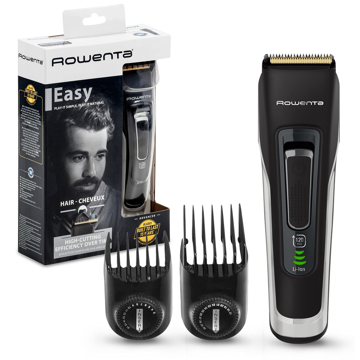 Rowenta Advancer Easy TN5201F4 aparat de tuns cu acumulator, 2 accesorii