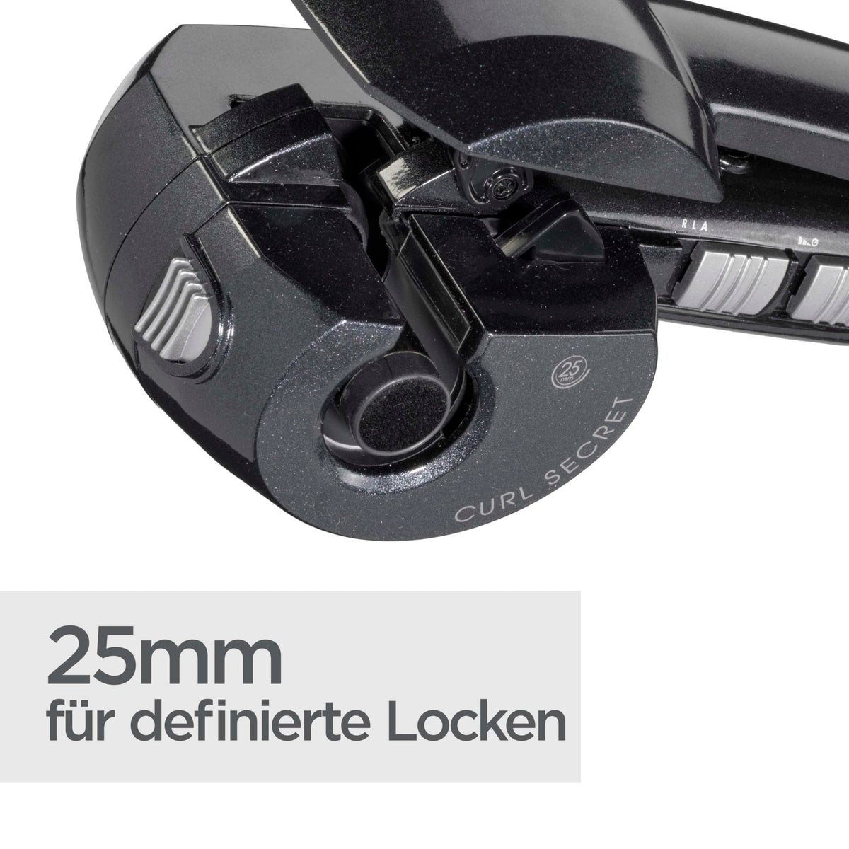 BaByliss Curl Secret - Ionic 2 Automatic Curling Iron, 2 interchangeable attachments, temperatures from 190-230°C, black, 25-35mm diameter, C1300E
