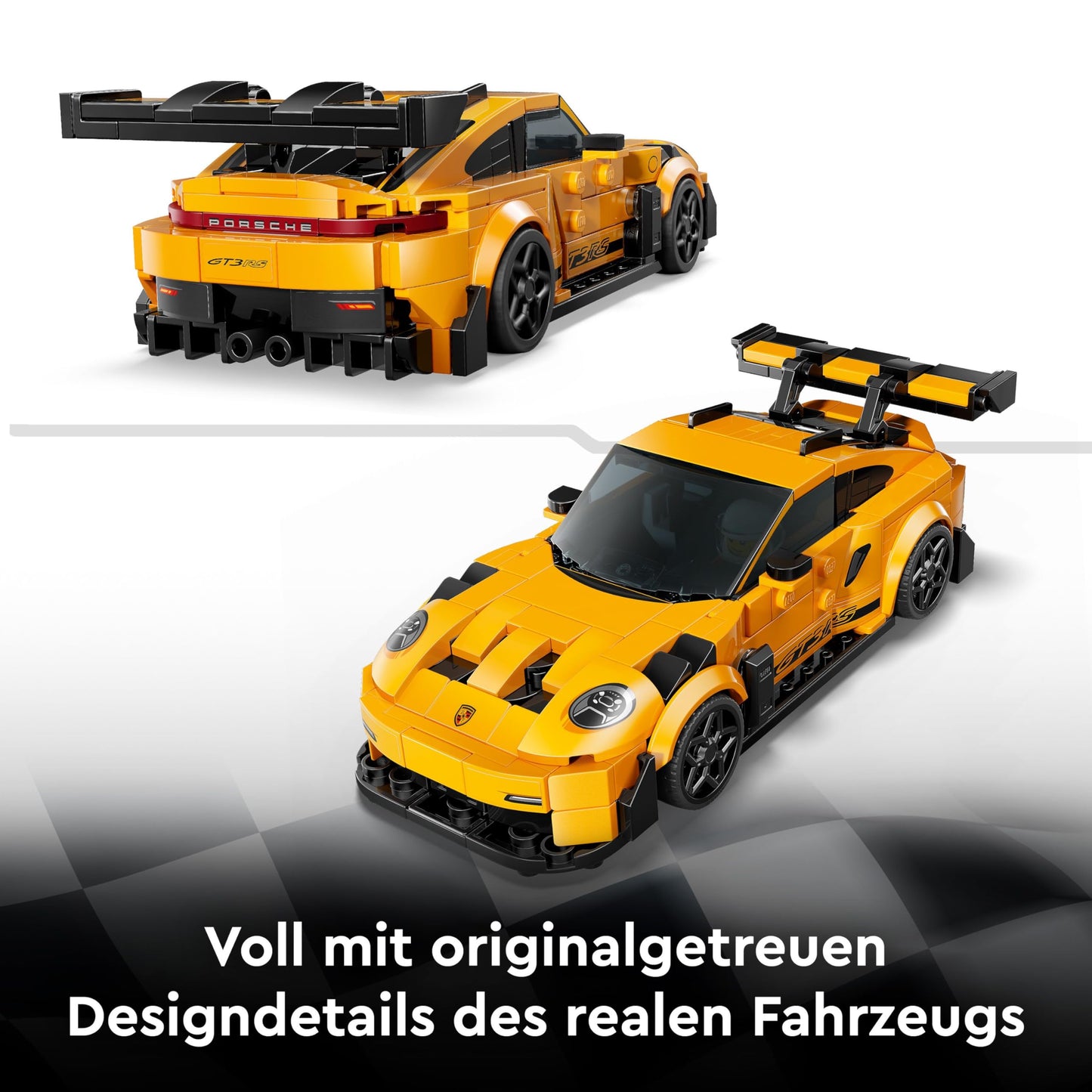 LEGO Speed Champions Porsche 911 GT3 RS super sports car - toy car with 1 minifigure to collect and display - creative gift for boys, girls aged 9 and up and sports car fans - 77239