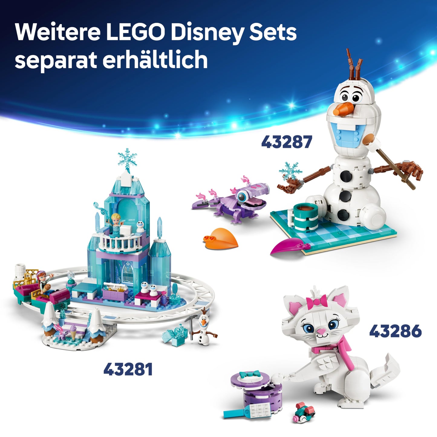 LEGO ǀ Disney Princess Ariel's Magic Mini Castle - Toy Castle from The Little Mermaid with a Micro Doll, Animal Figures Sebastian & Fabius - Gift for Girls from 5 Years - 43285