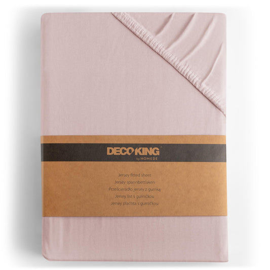DecoKing cearșaf cu elastic 200x220 220x240 cm 100% bumbac pieptănat cearșafuri cu elastic mov pat boxspring Amber 200 x 220 220 x 240