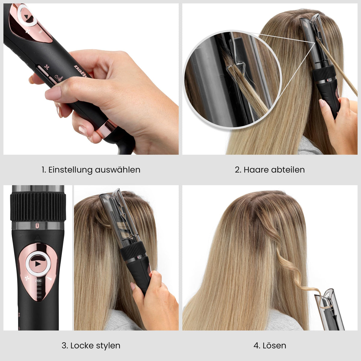 BaByliss Curl Secret Lite automatic curling iron, 19mm curling styler - C1031E