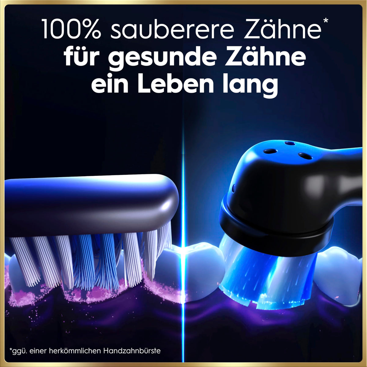 Oral-B iO - our most advanced technology with individually powered bristles and a dentist-inspired round brush head.