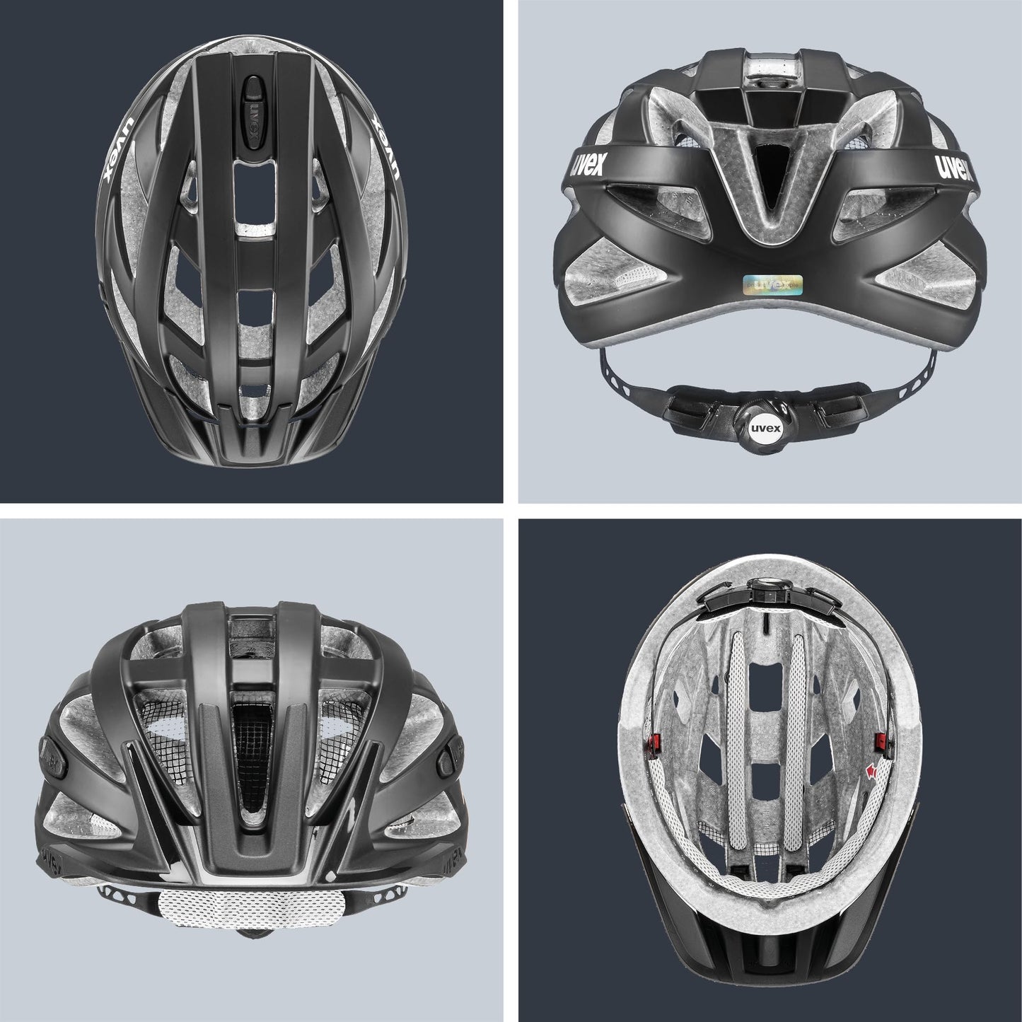 uvex i-vo cc bicycle helmet, black matt, 52-57 cm - S4134230815