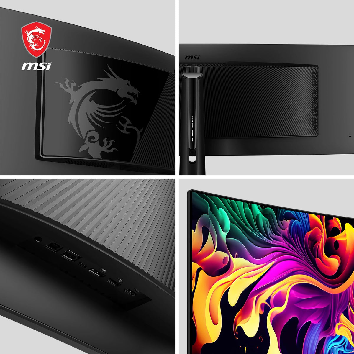 MSI MPG 491CQPA QD-OLED 49-Inch DQHD Curved Gaming Monitor 1800R, 5120 x 1440 Quantum Dot OLED Panel, 144 Hz / 0.03 ms, 99% DCI-P3, ΔE≤2, DisplayHDR True Black 400, KVM–DP 1.4a, HDMI 2.1, USB Type C - 4711377389587