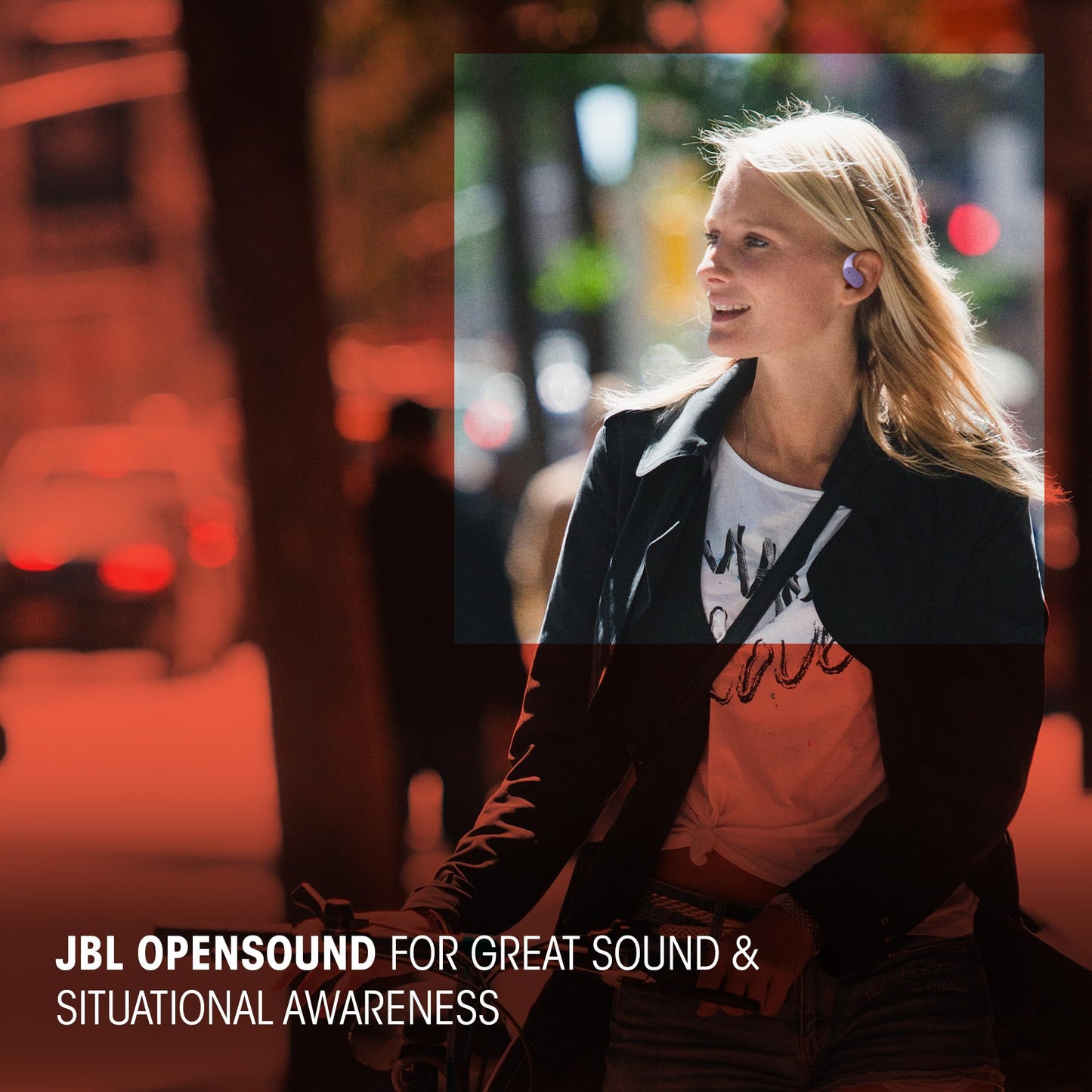 JBL Sense Lite, wireless open-ear headphones, beige - JBLSENSELITEBEG