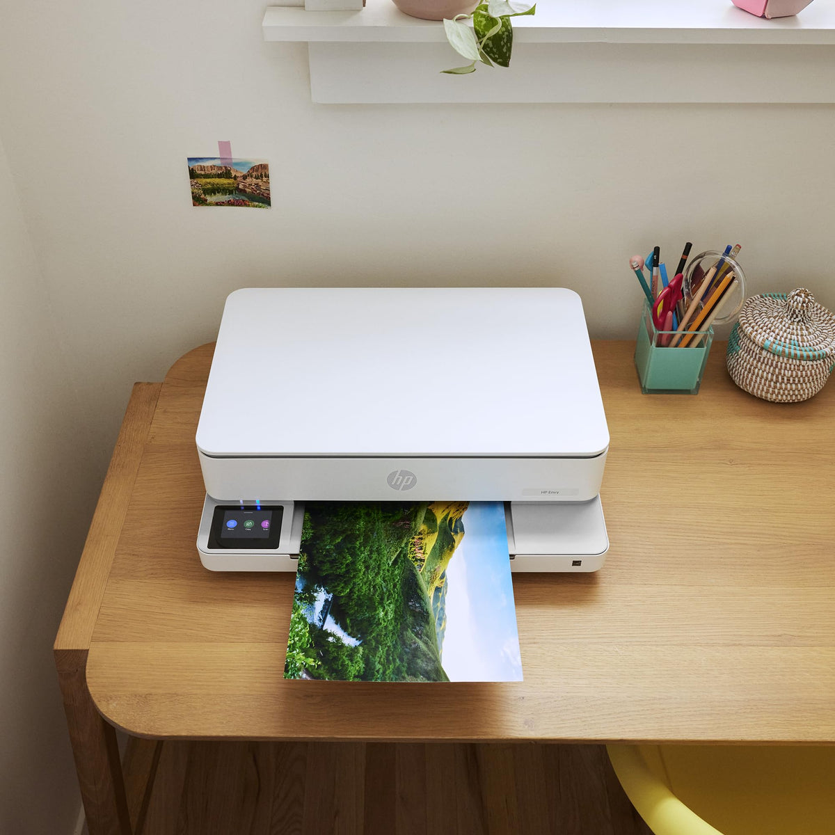 HP Envy 6120, multifunction printer, 3 months of free printing with Instant Ink included, printing, copying, scanning, mobile faxing, Wi-Fi, double-sided printing - C2WS0B#629