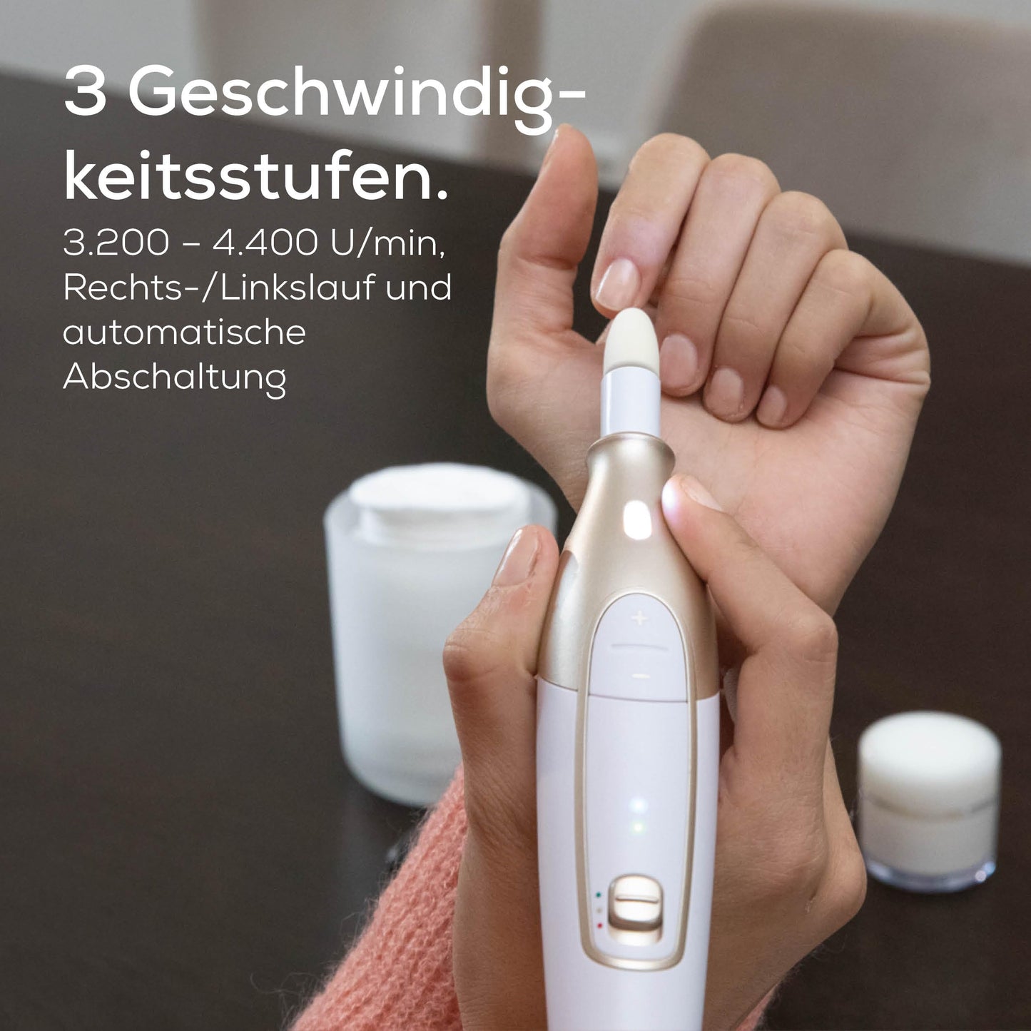 Beurer MP 64 manicure/pedicure set, electric nail care set with battery - MP064